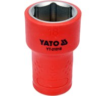 INSULATED HEXAGONAL SOCKET 18MM 3/8" VDE (YT-21018)