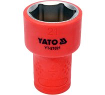 INSULATED HEXAGONAL SOCKET 21MM 3/8" VDE (YT-21021)