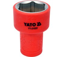 INSULATED HEXAGONAL SOCKET 22MM 3/8" VDE (YT-21022)