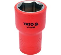 INSULATED HEXAGONAL SOCKET 22MM 1/2" VDE (YT-21042)