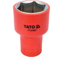 INSULATED HEXAGONAL SOCKET 27MM 1/2" VDE (YT-21047)