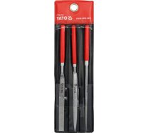 3-piece Needle File Set 4x160x50 mm, 3 vnt (YT-6150)