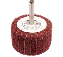 FLAP WHEEL WITH SHAFT (ABRASIVE CLOTH + FLAPS) DIMENSIONS 50x30x6 (YT-83391)