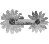 Screwpitch Gauges, 24 Blades: 0.25-6.00 mm (YT-29980)