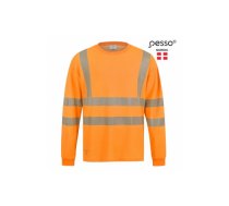 Augstas redzamības krekls HVM COTTON CL2, oranžs M, Pesso