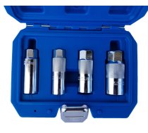 Spark plug socket set | with rubber | 3/8" | 4 pcs (SPS4)