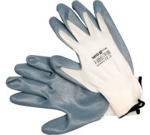 Work gloves white | nylon / polyurethane | Size 10 (YT-7474)