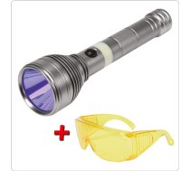 RECHARGEABLE UV FLASHLIGHT 3W, GLASSES (YT-08588)