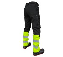 Softshell bikses Mercury, Hi-Vis melns/dzeltens C56, Pesso