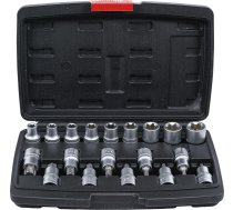 Bit Socket / Socket Set | 12.5 mm (1/2") drive | T-Star (for Torx)/E-Type | 19 pcs. (95100)