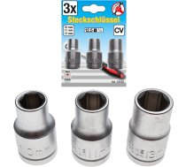 Muciņu komplekts | 12.5 mm (1/2") Drive | 10 - 11 - 13 mm | 3 pcs. (15123)