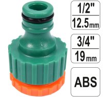 Snap-in tap adaptor 1/2"-3/4" (internal thread)