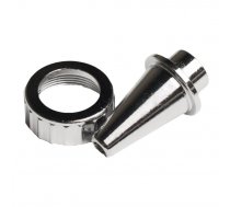 Metal sandblaster nozzle and clamping ring