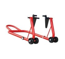 Motorcycle support stand for front wheel