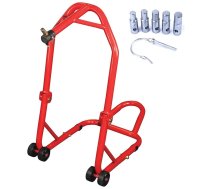 Motorcycle support stand for front wheel