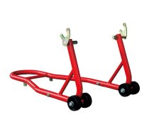 Motorcycle support stand for rear wheel