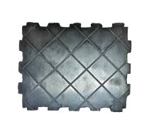 Rubber pad for scissor lift