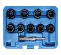 Bolt extractor socket set 10pcs. 1/2"