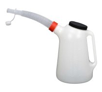 Oil jug 5l with long flexible neck