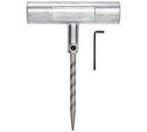 Hand rasp with metal handle