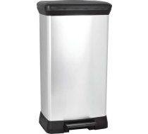 CURVER DECO BIN atkritumu konteiners 50 l melns / sudrabs