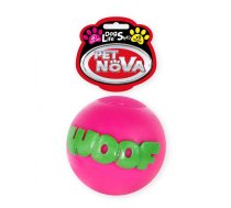 PET NOVA DOG LIFE STYLE WOOF bumba 8 cm rozā krāsā