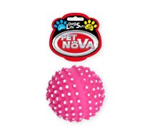 PET NOVA DOG LIFE STYLE Eža bumba 6,5 cm rozā krāsā