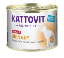 KATTOVIT Feline Urinary teļa gaļa 185 g, urīnceļiem.