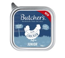 BUTCHER'S Original Junior suņu barība, ar vistas gaļu, pastēte, 150g