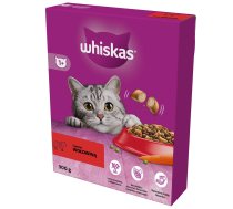 WHISKAS Adult 300g sausā barība pieaugušiem kaķiem ar gardu liellopu gaļu