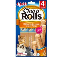 INABA Churu Rolls Chicken 4x10g vistas vrapi kaķiem