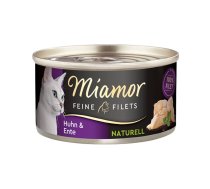 MIAMOR Feine Filets Naturell Chicken & Duck 80g vistas gaļa un pīle pašu gatavotā mērcē