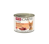 ANIMONDA Carny Kitten Veal&Chicken&Turkey 200 g teļa, vistas un tītara gaļa kaķēniem.