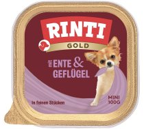 RINTI Gold Duck&Poultry Mini pīļu un mājputnu gaļas paplāte 100 g