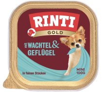 RINTI Gold Paipalu un mājputnu gaļas mini paplāte 100 g