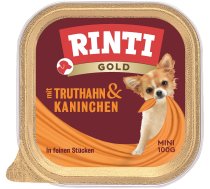 RINTI Gold Turkey&Rabbit Mini tītara un truša paplāte 100 g