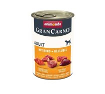 ANIMONDA GranCarno Adult with Beef&Poultry 400 g ar liellopu un mājputnu gaļu pieaugušiem suņiem