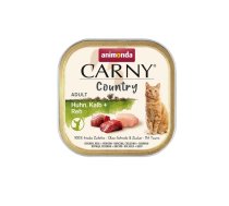 ANIMONDA Carny Country Adult Chicken&Veal&Vension 100 g vistas, teļa un cūkgaļas gaļa pieaugušiem kaķiem