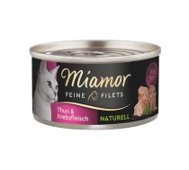 MIAMOR Feine Filets Naturell Tuna&Crab 80g tuncis un krabji savā mērcē