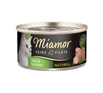 MIAMOR Feine Filets Naturell Tuna&Vegetables 80g Tunzivs un dārzeņi pašu gatavotā mērcē