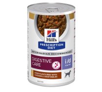 HILL'S Prescription Diet Canine i/d Low Fat Digestive Care sautējums ar vistu un dārzeņiem 354 g konservēts