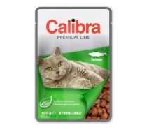 CALIBRA Cat Premium Line Sterilised Salmon 100 g ar lasi sterilizētiem kaķiem