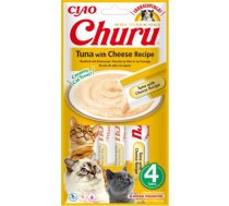 INABA Churu Tuna with cheese 4x14g tuncis ar sieru kaķim