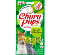 INABA Churu Pops Tuna & Chicken 4x15g ar tunci un vistu kaķiem