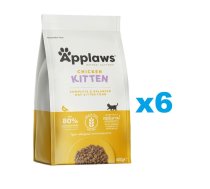 APPLAWS Cat Kitten Chicken 2,4 kg (6x400g) sausa kaķēnu barība ar vistas gaļu