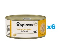 APPLAWS Cat Adult Chicken Breast vistas krūtiņa 6x70 g