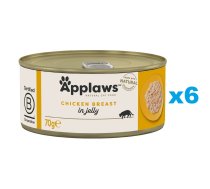 APPLAWS Cat Adult Chicken Breast in Jelly vistas gaļa želejā 6x70g