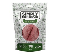 SIMPLY FROM NATURE Meat Strips Liellopa gaļas sloksnes suņiem 80 g