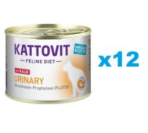 KATTOVIT Feline Urinary Urinārā, teļa gaļa 12 x 185 g
