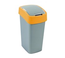 CURVER Atkritumu tvertne FLIP BIN 50 L sudraba / oranžā krāsā